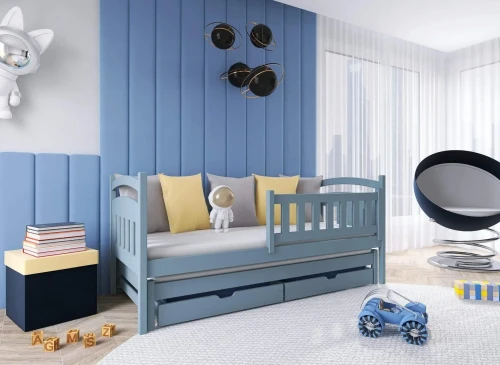 GALAXY 90x200 askgrå utdragbar dubbelsäng Lano Möbler