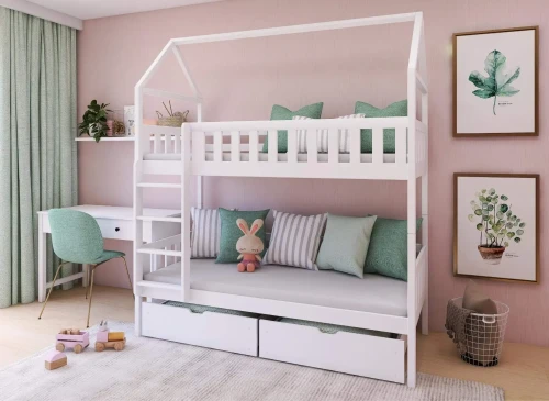 GAJA 80x170 vit våningssäng Lano Möbler