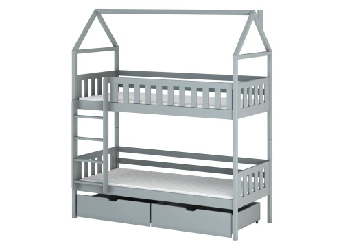 GAJA 80x170 askgrå våningssäng Lano Möbler