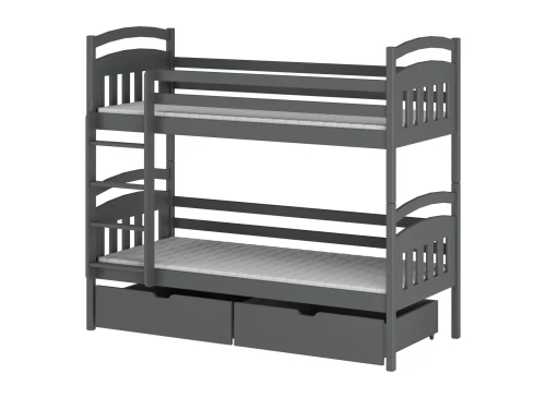 GABI 80x160 grafitgrå våningssäng Lano Möbler