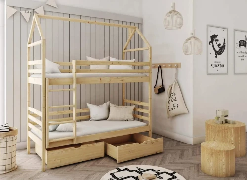 ALEX 90x200 furu våningssäng Lano Möbler