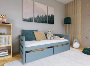 ERGO 80x160 askgrå barnsäng Lano Möbler