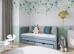 AMELKA 80x180 askgrå våningssäng Lano Möbler