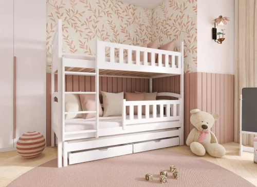 BLANKA 80x190 vit våningssäng Lano Möbler