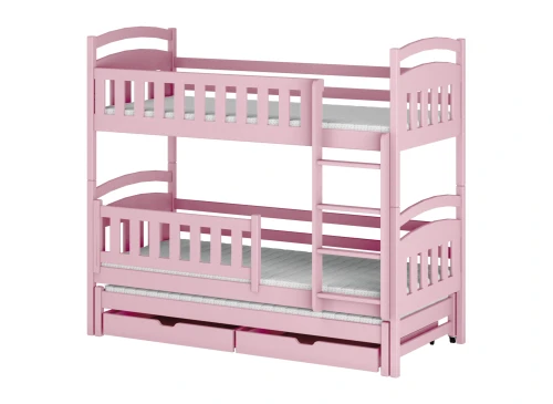 BLANKA 80x190 pink bunk bed Lano Furniture