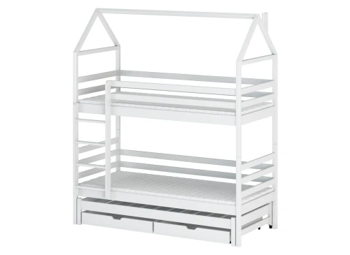 DALIA 80x160 vit våningssäng husmodell Lano Möbler