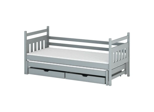 DANIEL 80x160 askgrå våningssäng Lano Möbler