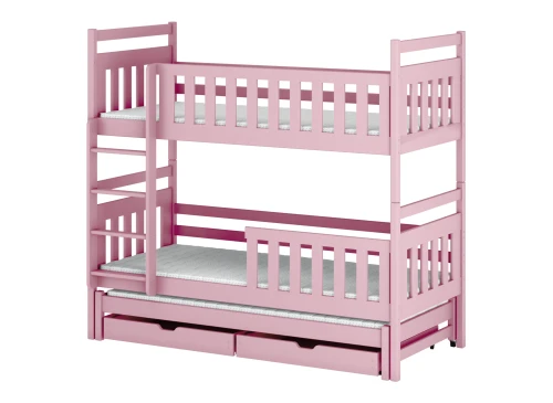 KLARA 90x200 rosa våningssäng Lano Möbler