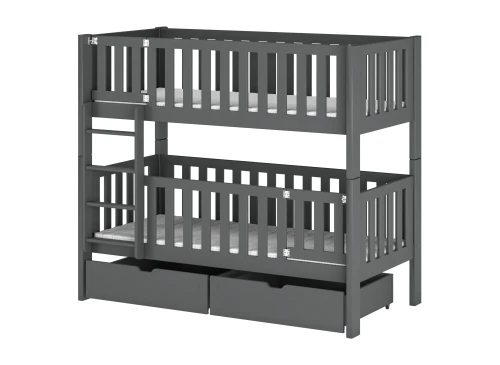 KSAWERY 80x180 grafitgrå våningssäng Lano Möbler