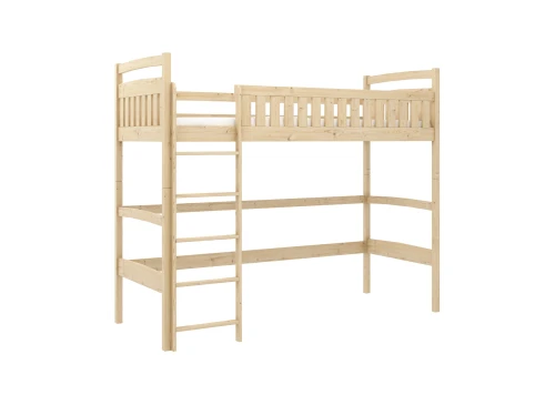 MIA 80x170 pine loft bed Lano Furniture