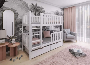 MICHALINA 90x190 vit våningssäng Lano Möbler