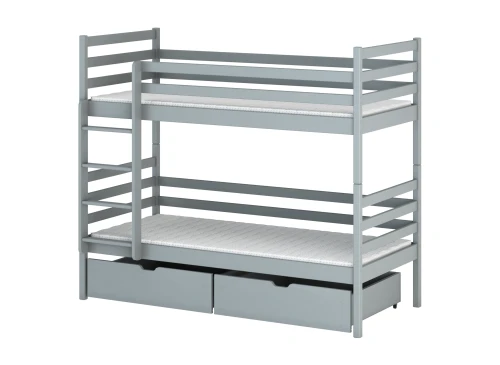 NEMO 80x190 askgrå våningssäng Lano Möbler