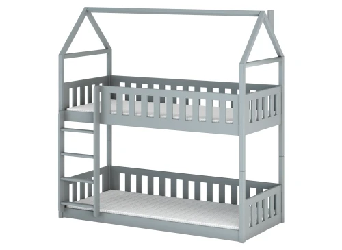 POLA 80x190 askgrå våningssäng Lano Möbler