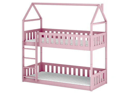 POLA 90x200 rosa våningssäng Lano Möbler