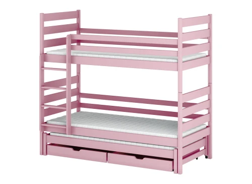 TOMI 90x200 rosa våningssäng Lano Möbler