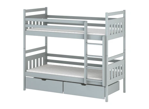 ADAŚ 80x170 askgrå våningssäng Lano Möbler