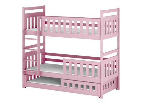 OLIWIA 90x200 rosa våningssäng Lano Möbler