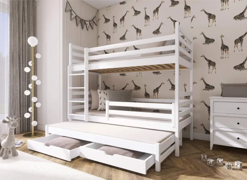 LUK 80x170 grafitgrå våningssäng Lano Möbler