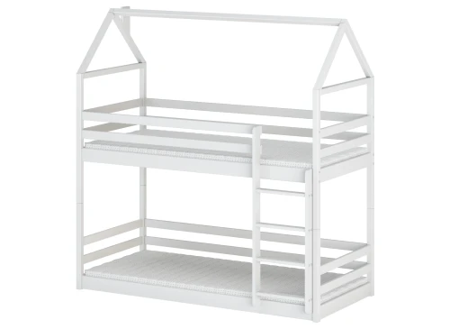 AXEL 90x180 vit våningssäng husmodell Lano Möbler