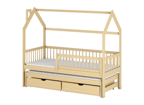 PAPI 80x180 furu barnsäng hus Lano Möbler