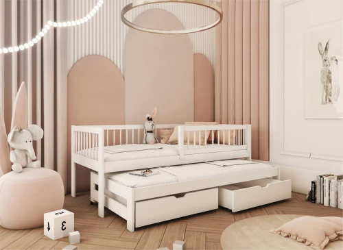 SOFTI 80x160 vit barnsäng Lano Möbler