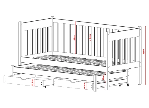 KAJA bunk bed Lano Furniture