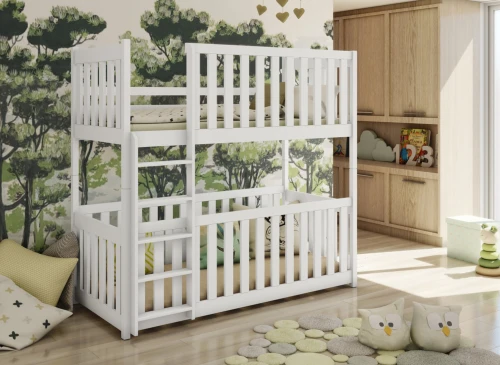 KONRAD 80x200 vit våningssäng Lano Möbler