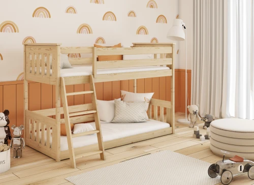 KEVIN 90x200 furu våningssäng Lano Möbler