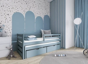 SENSO 80x170 askgrå våningssäng Lano Möbler