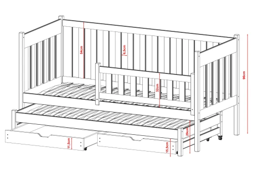 KAJA bunk bed Lano Furniture