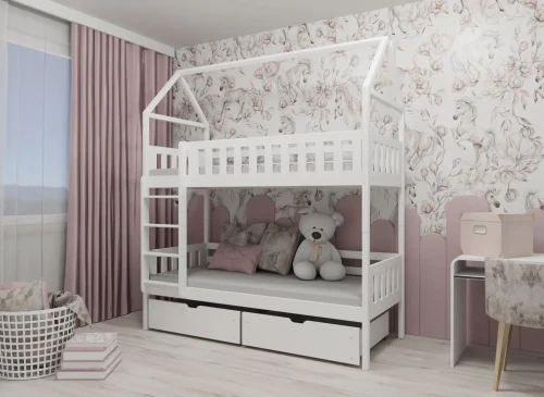 GAJA 90x190 vit våningssäng Lano Möbler