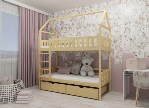 GAJA 80x180 furu våningssäng Lano Möbler