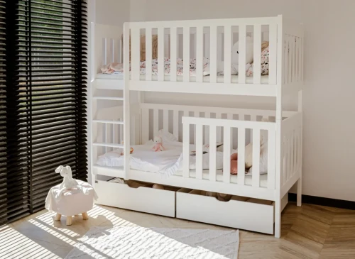 DAWID 80x160 vit våningssäng Lano Möbler