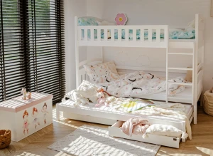 BLANKA 80x170 vit våningssäng Lano Möbler