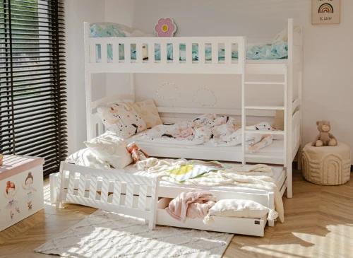 BLANKA 80x160 vit våningssäng Lano Möbler