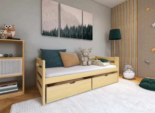 ERGO 90x200 furu barnsäng Lano Möbler