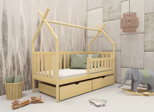 SIMBA 80x200 furu barnsäng tipi Lano Möbler