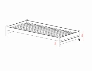 Utdragbar extrasäng Lano Möbler