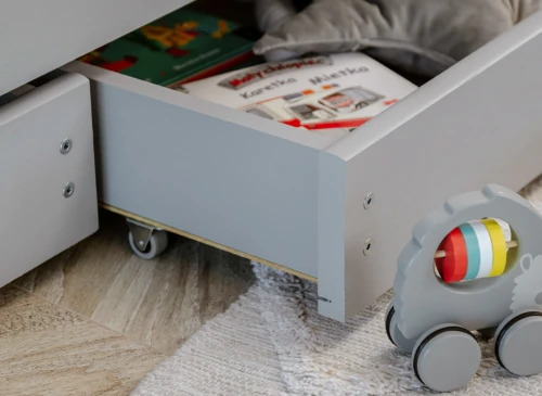 KAJA 90x200 askgrå våningssäng Lano Möbler