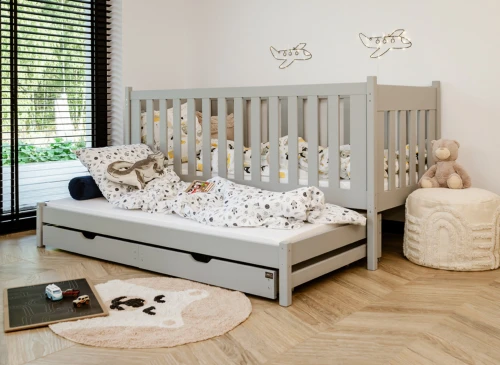 KAJA 90x200 askgrå våningssäng Lano Möbler