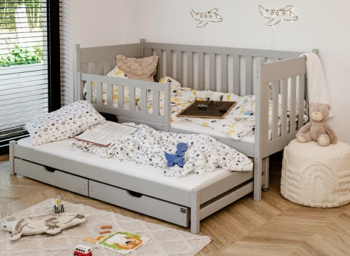 KAJA 80x200 askgrå våningssäng Lano Möbler