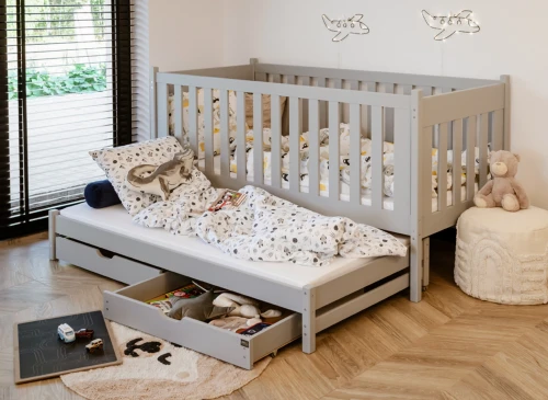 KAJA 80x180 askgrå våningssäng Lano Möbler