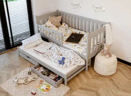 KAJA 90x180 askgrå våningssäng Lano Möbler