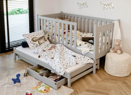 KAJA 80x160 askgrå våningssäng Lano Möbler