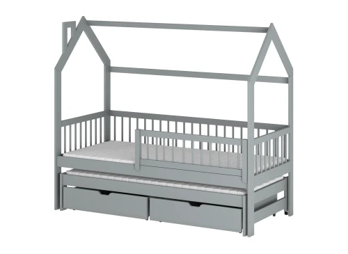 PAPI 80x200 grey children's house bed Lano Furniture