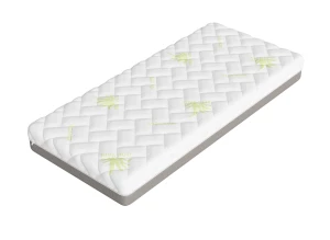 FITTED 80x180 medium hård 13 cm aloe med visco-skum madrass Lano Möbler