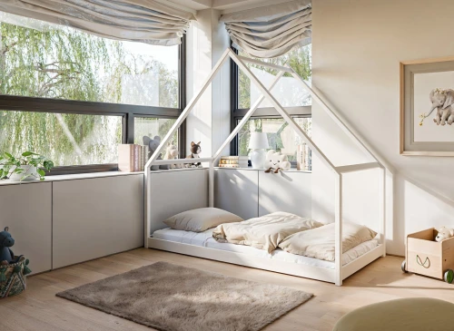 MORIS 80x180 graphite children's house bed Lano Furniture