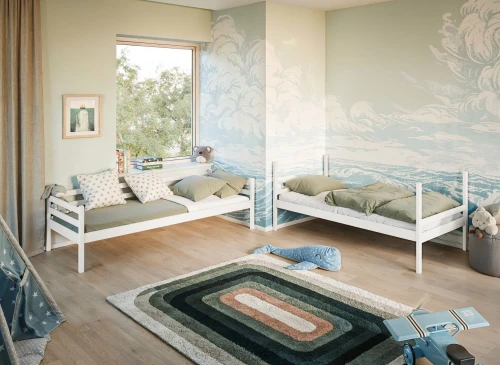 NICO 90x200 obehandlat trä Våningssäng Lano Möbler