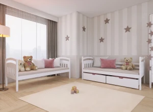 GABI 90x180 rosa våningssäng Lano Möbler