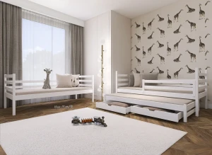 LUK 80x180 rosa våningssäng Lano Möbler